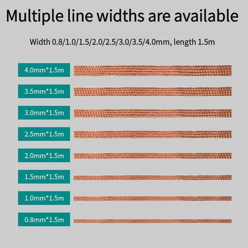 0,8-4 мм 1,5 м распайка оплетк – обзор и цена Solder Wick Braid