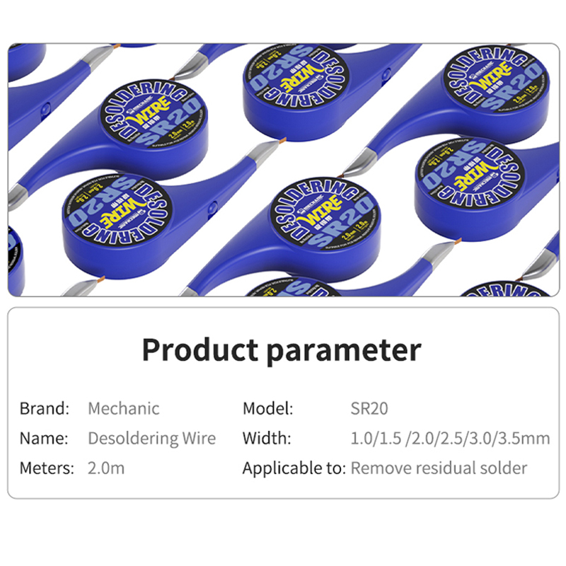 Механик SR20, проволока для ра – обзор и цена Solder Wick Braid