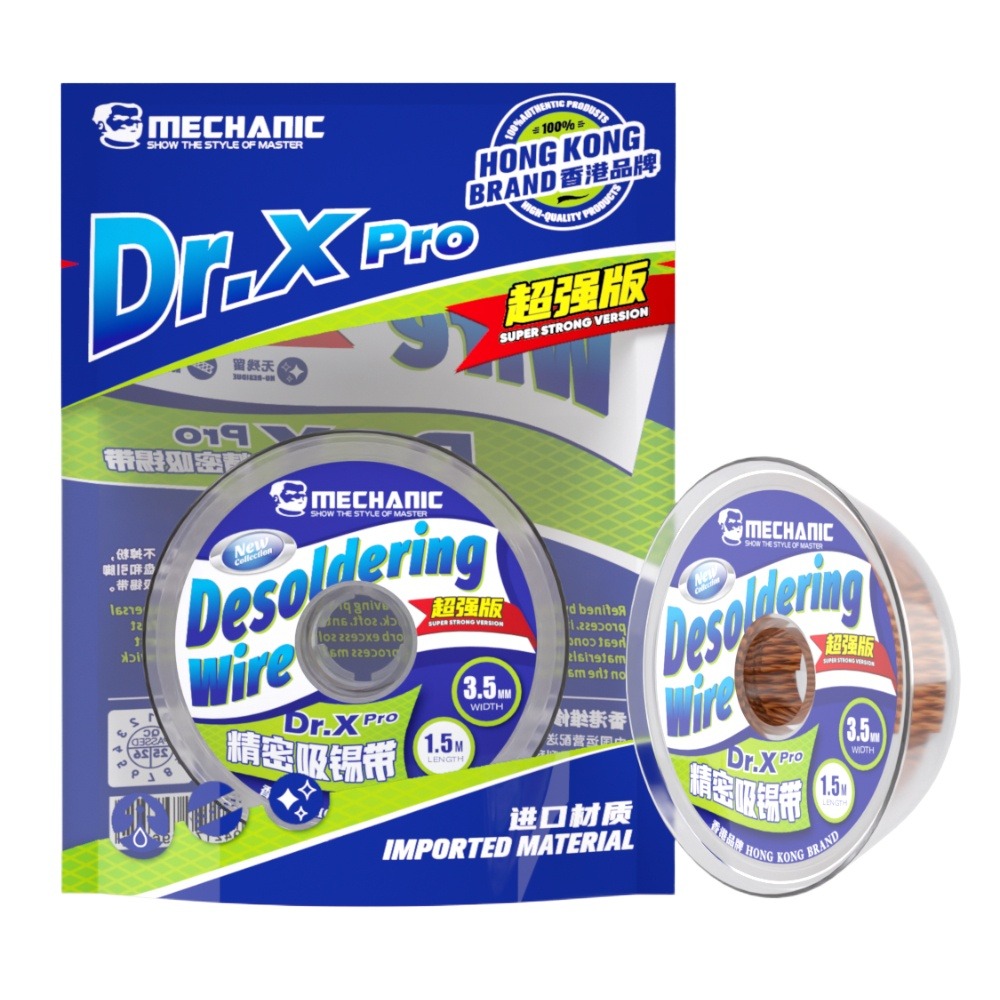 Механик Dr.X Pro, оплетка для  – обзор и цена Solder Wick Braid